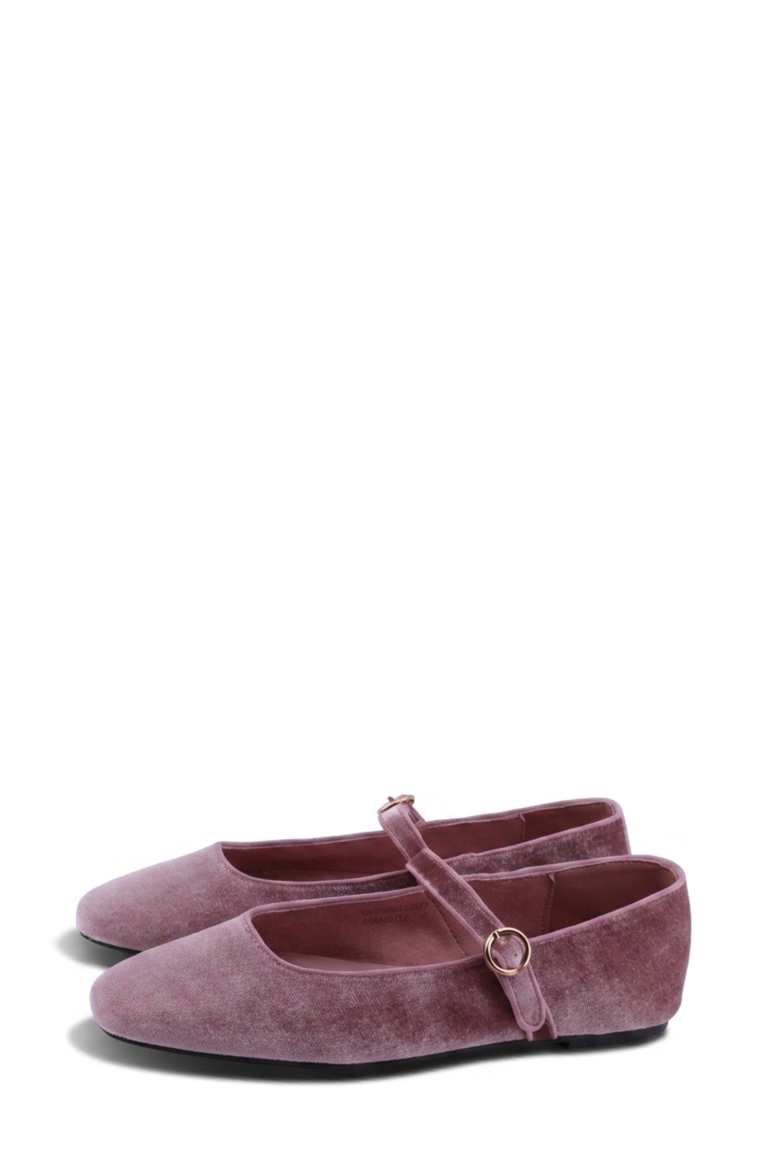 Annabelle Mary Jane Flat, Alternate, color, ROSE VELVET