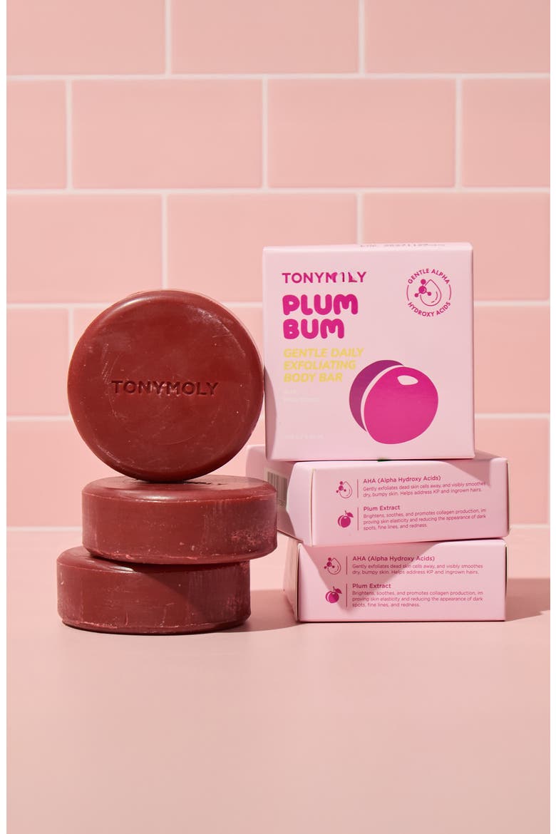 Plum Bum Gentle Daily Body Exfoliating Bar, Alternate, color, PINK