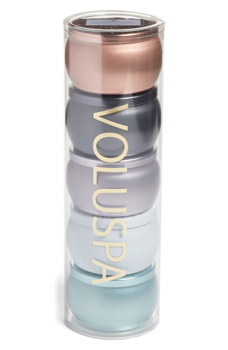 Voluspa Vermeil Mini Tin Candle Set, Alternate, color,