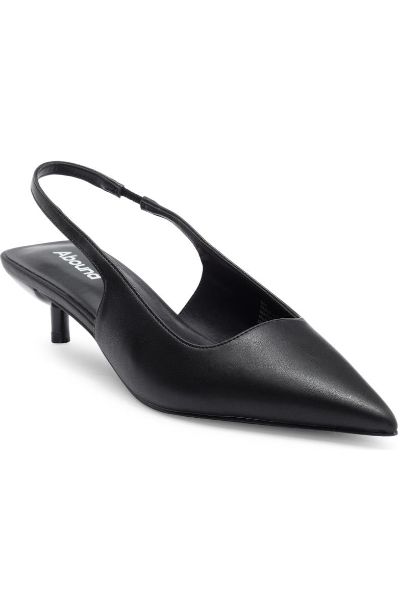 Abound Landria Slingback Kitten Heel Pump, Main, color, Black