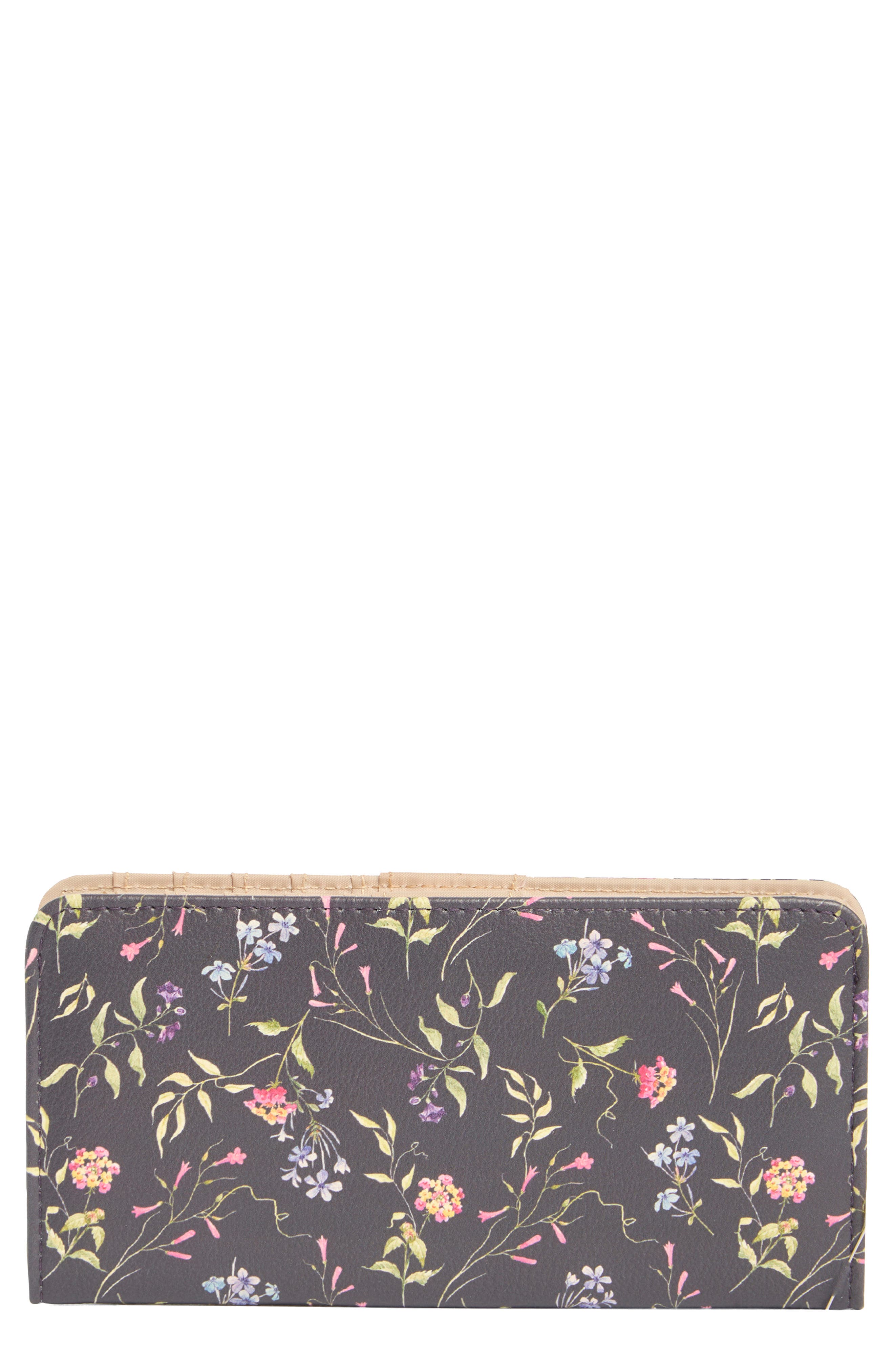 MUNDI SMALL LEATHER GOODS Slim Clutch, Main, color, Floral Whispers
