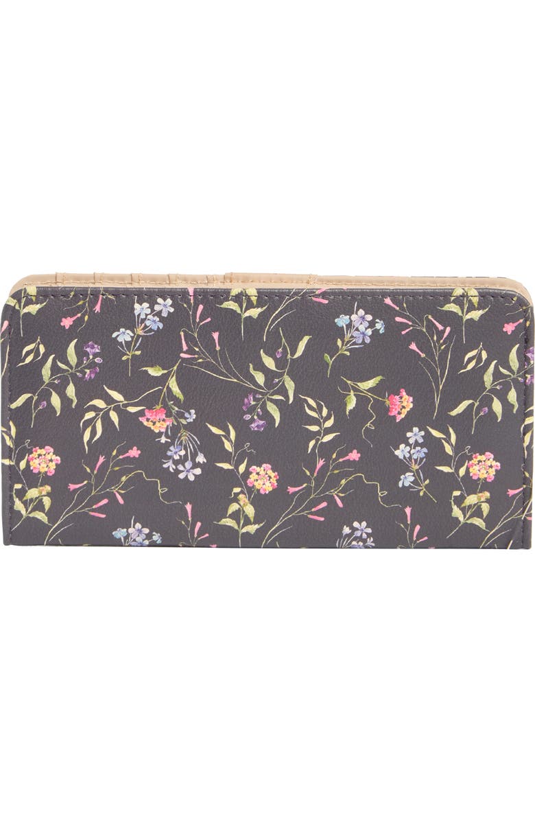 MUNDI SMALL LEATHER GOODS Slim Clutch, Main, color, Floral Whispers