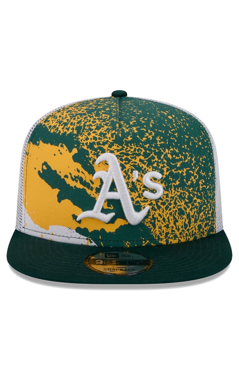 New Era Men's New Era Green Oakland Athletics Court Sport 9FIFTY Snapback Hat, Alternate, color, Green