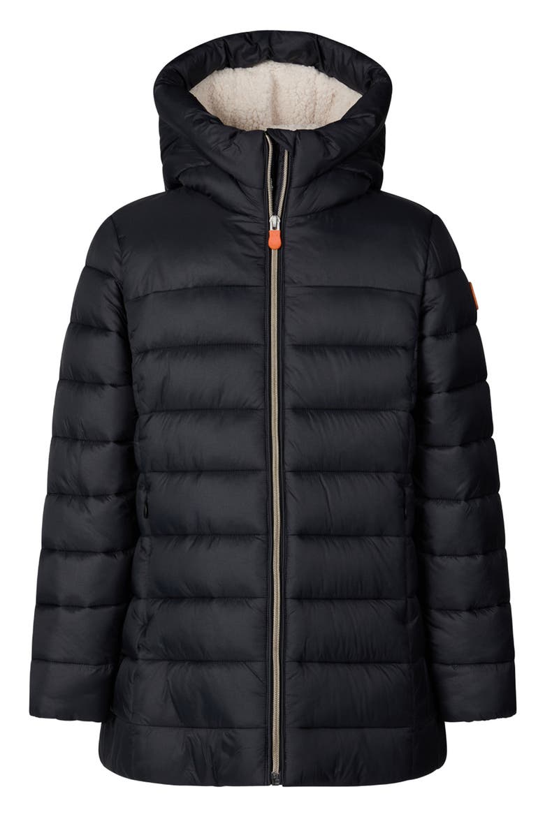 Kids' Meryl Water Repellent Puffer Coat, Main, color, BLACK