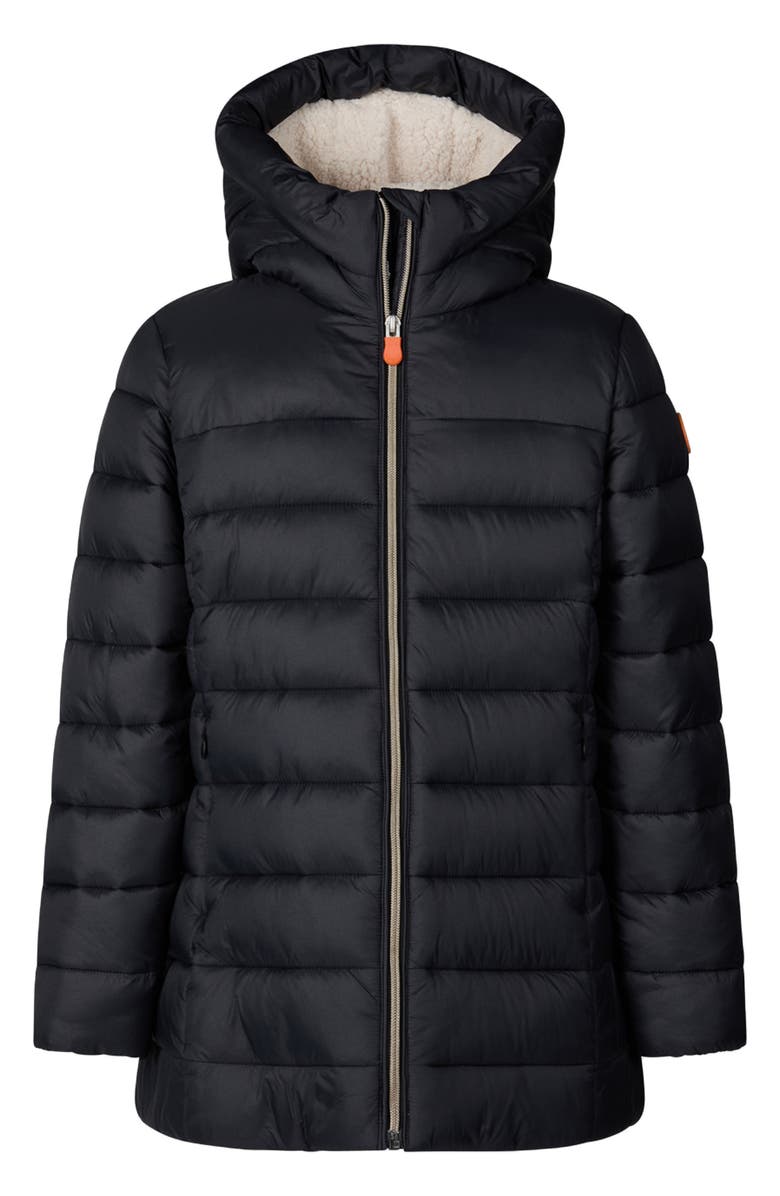 Save The Duck Kids' Meryl Water Repellent Puffer Coat, Main, color, Black