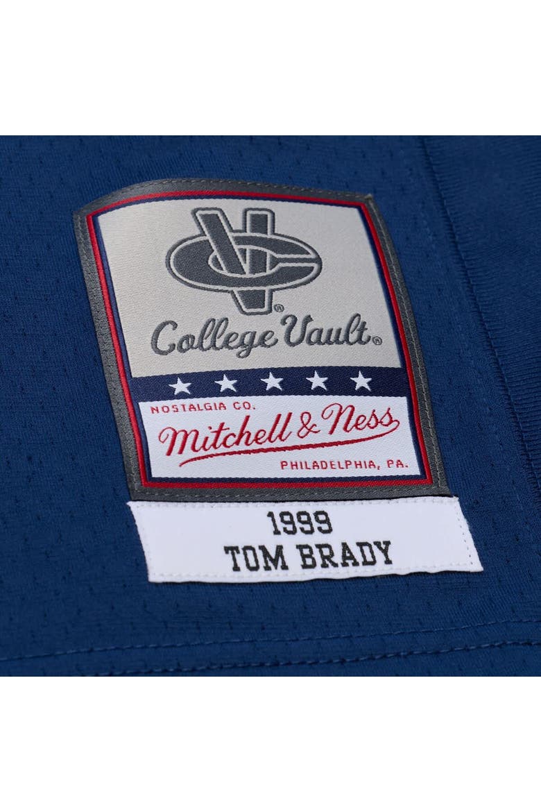 Men's Mitchell & Ness Tom Brady Navy Michigan Wolverines 1999 College Vault Jersey, Alternate, color, Navy