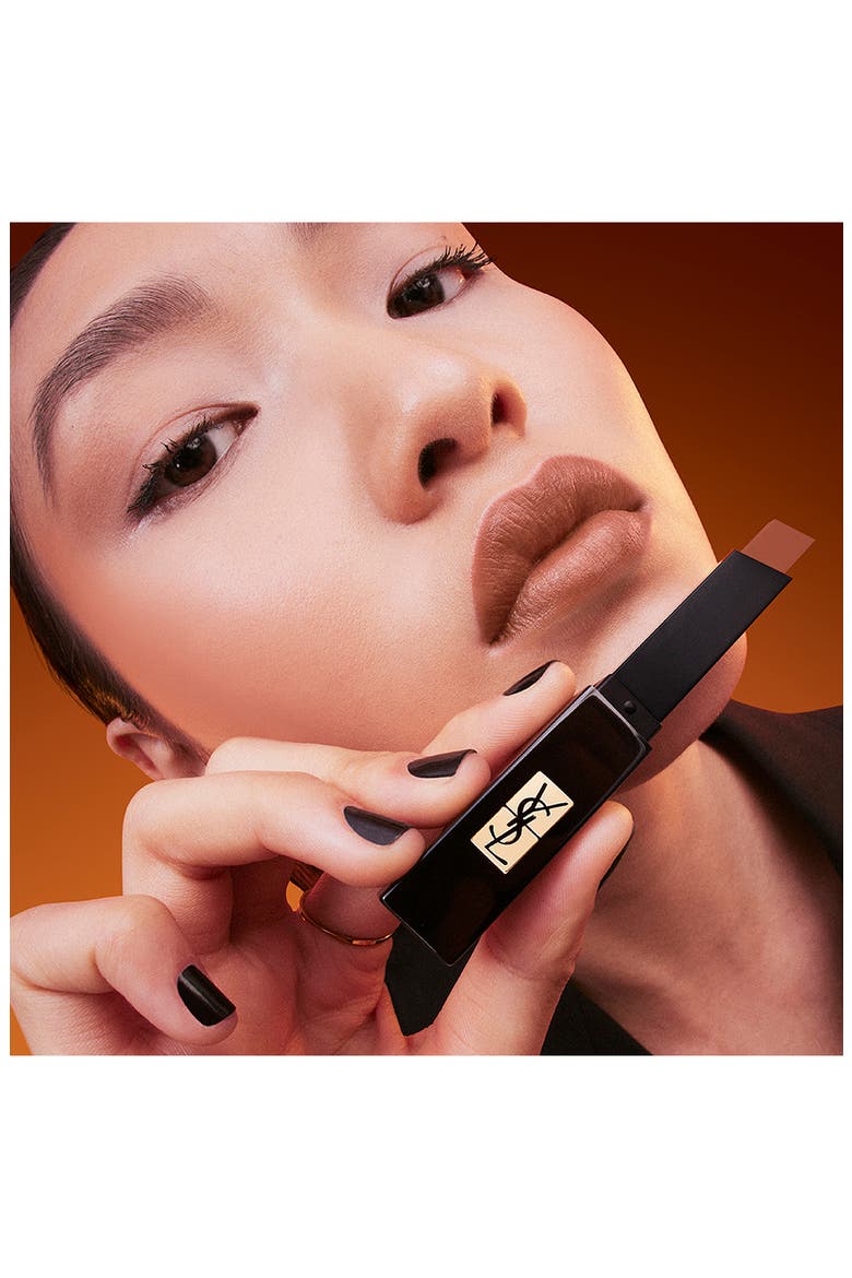 The Slim Velvet Radical Matte Lipstick, Alternate, color, 320 SCORCHING BROWN