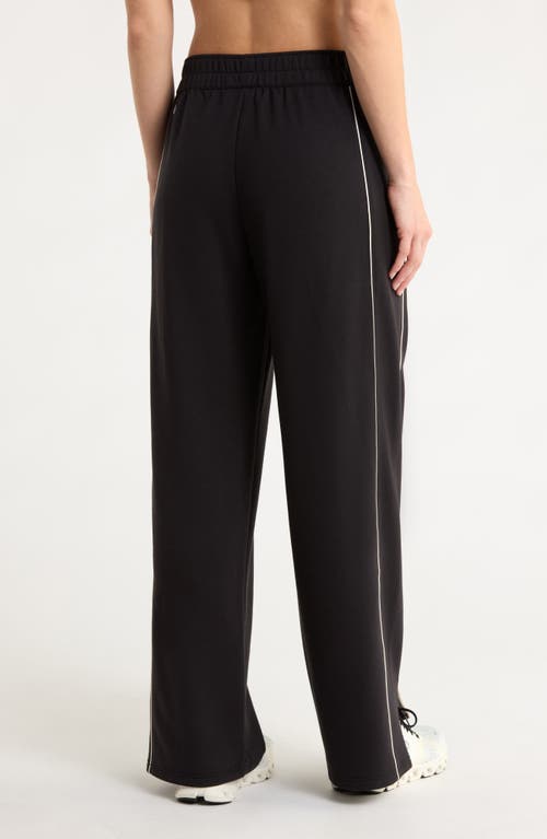 Z By Zella Cozy Scuba Knit Track Pants In Black