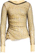 Siedrés Faye Studded Lace & Mesh Top