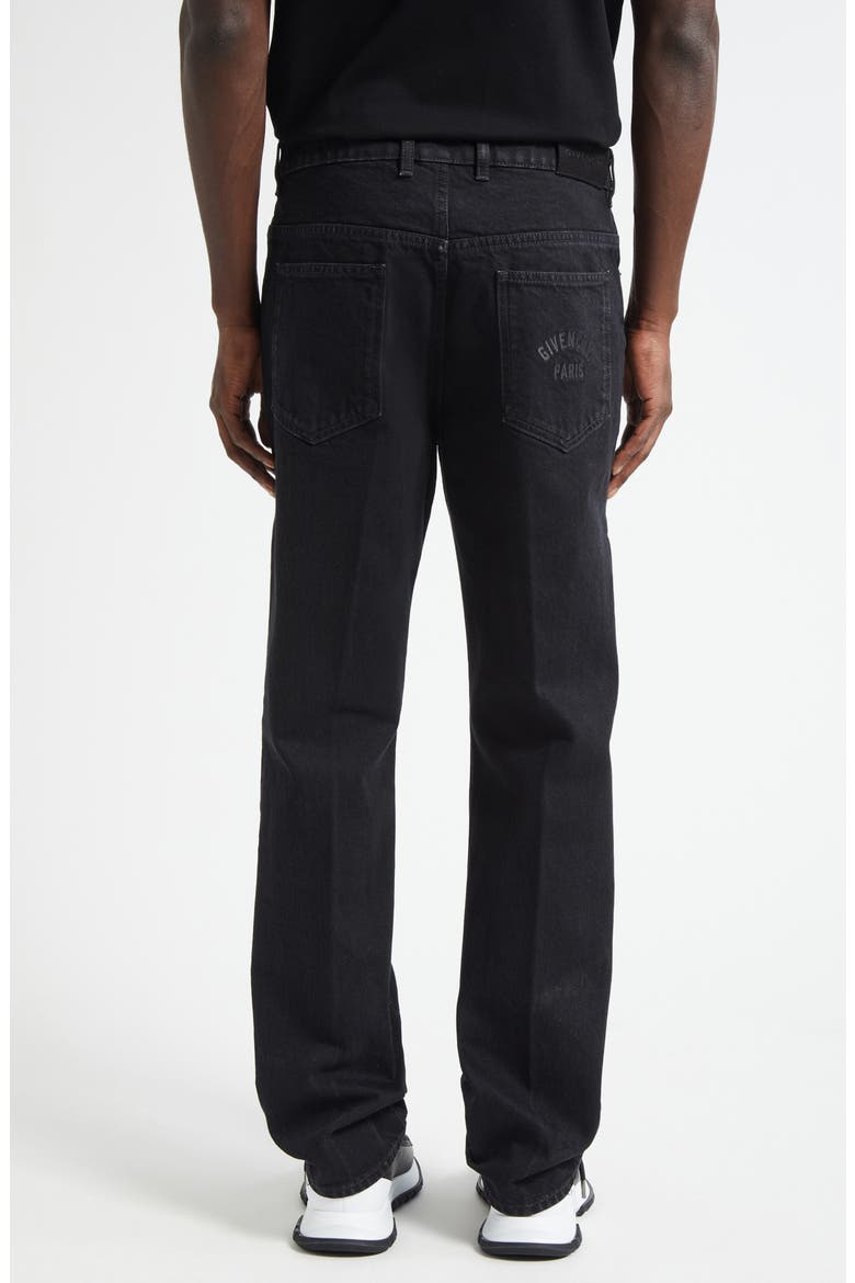 Straight Leg Jeans, Alternate, color, BLACK