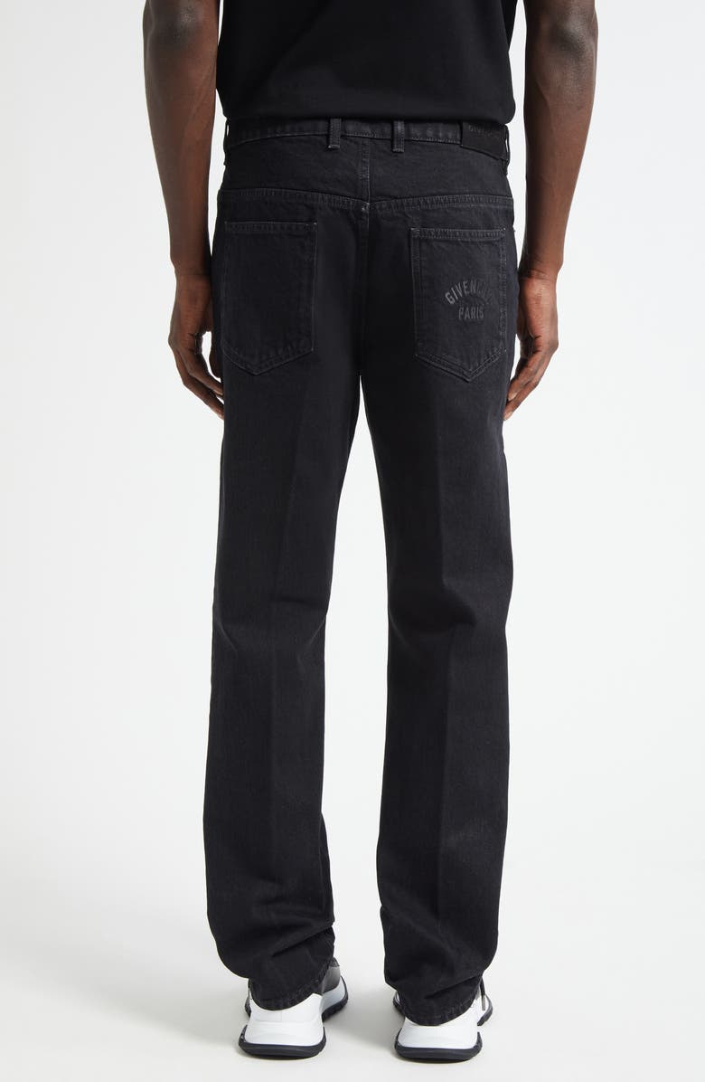 Givenchy Straight Leg Jeans, Alternate, color, Black
