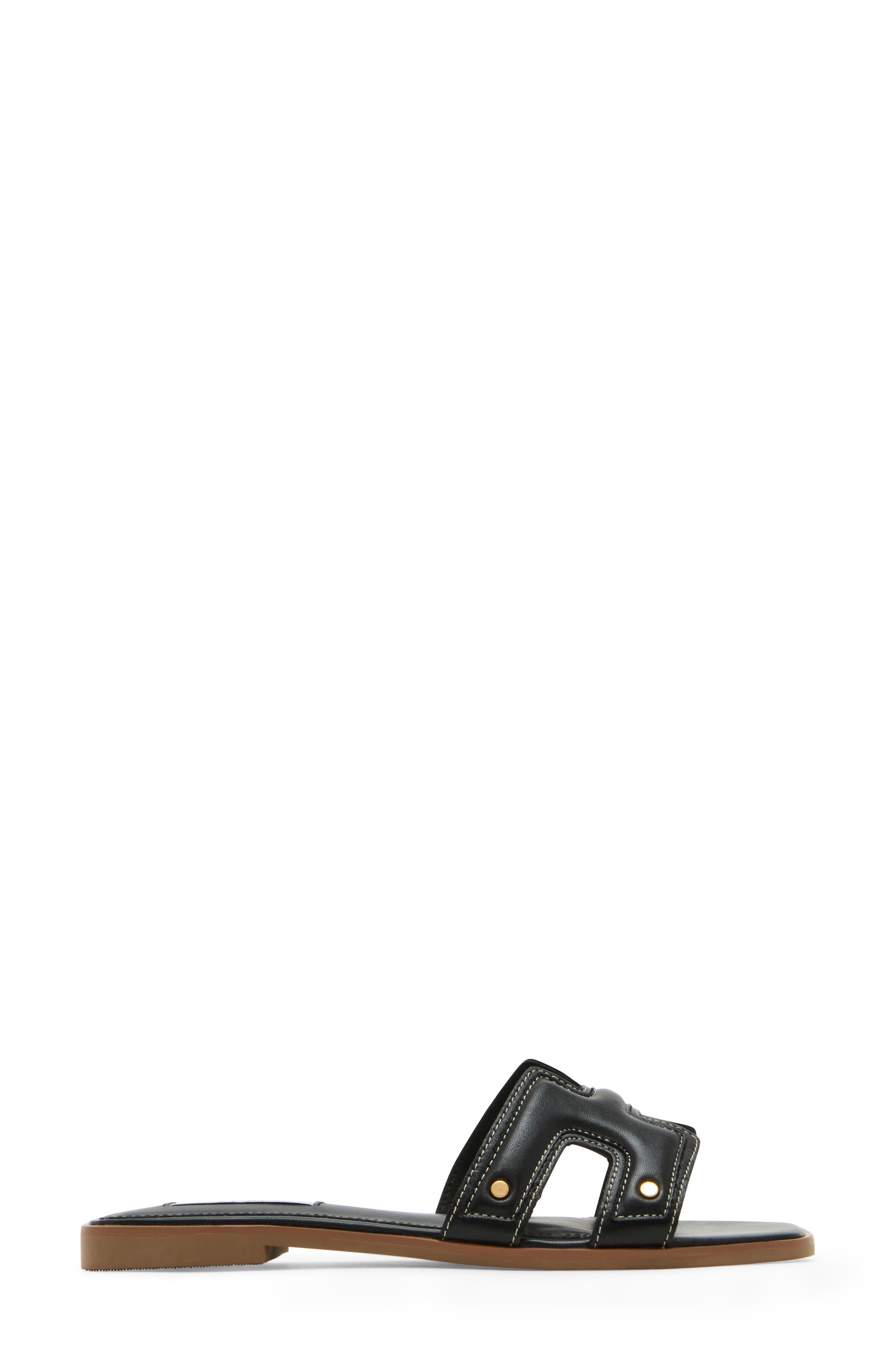 Steven New York Harlien Slide Sandal, Alternate, color, Black