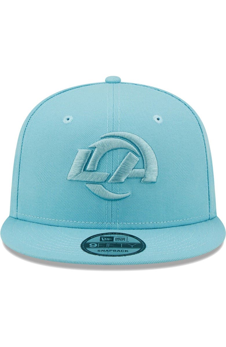 New Era Men's New Era Aqua Los Angeles Rams Color Pack 9FIFTY Snapback Hat, Alternate, color, Aqua
