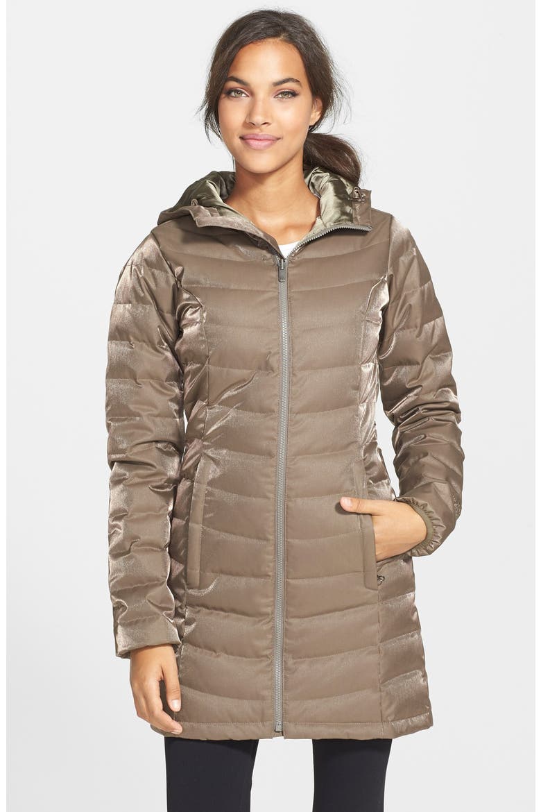 'Jenae' Hooded Down Jacket (Nordstrom Exclusive), Main, color, WEIMARANER
