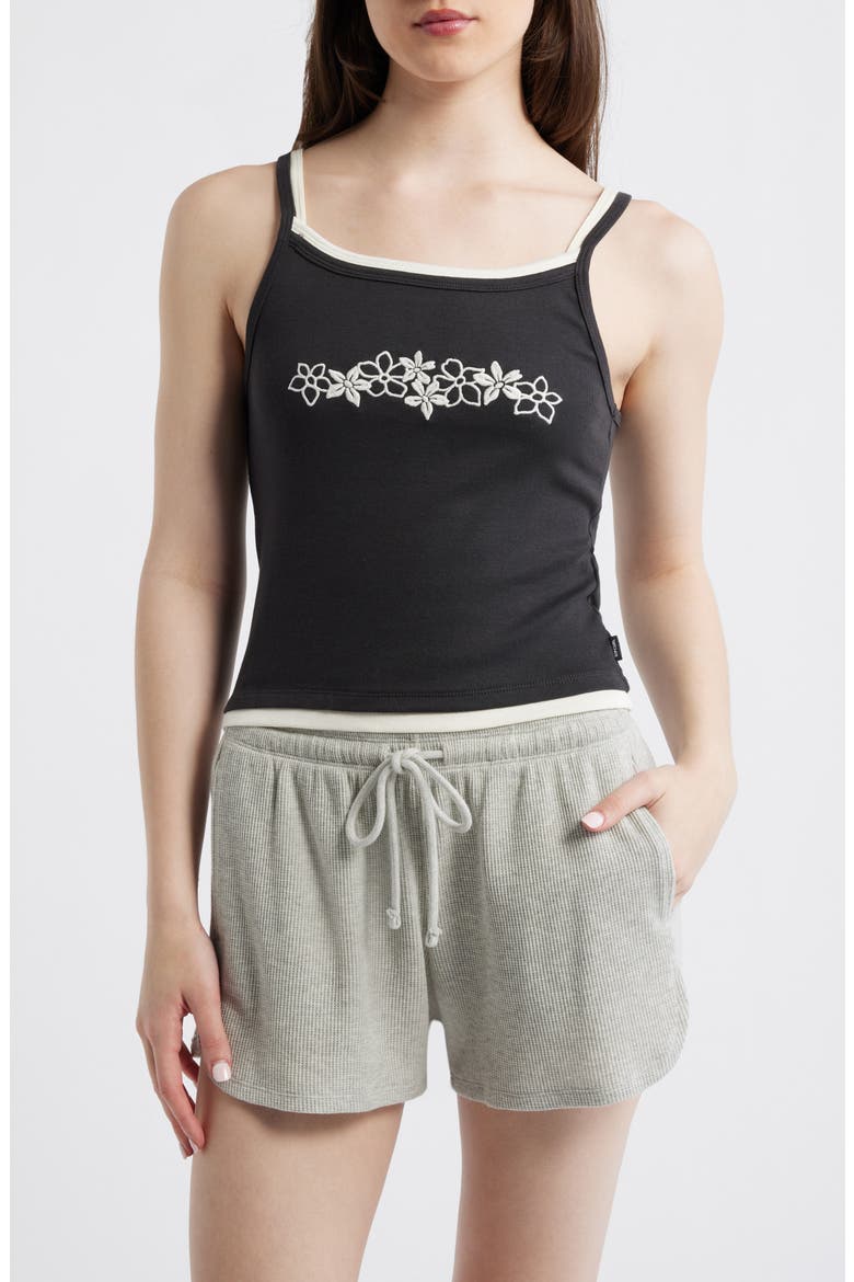 Half Moon Bay Layer Camisole, Main, color, WASHED BLACK