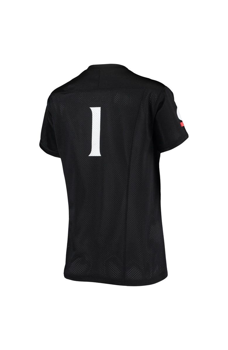 Under Armour Women's Under Armour #1 Black Cincinnati Bearcats Replica Football Jersey, Alternate, color, Black