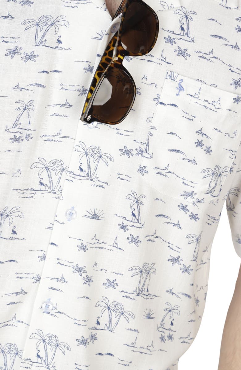 TailorByrd Palm Tree Camp Shirt, Alternate, color, 