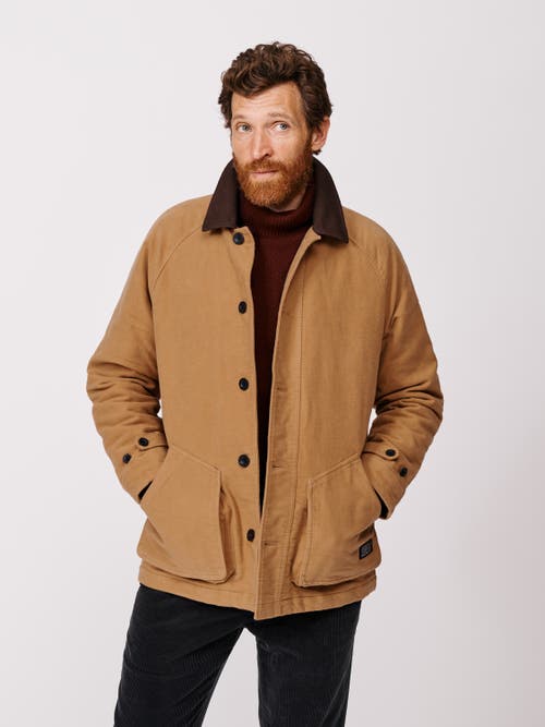 Aubin Bennett Moleskin Jacket In Yellow