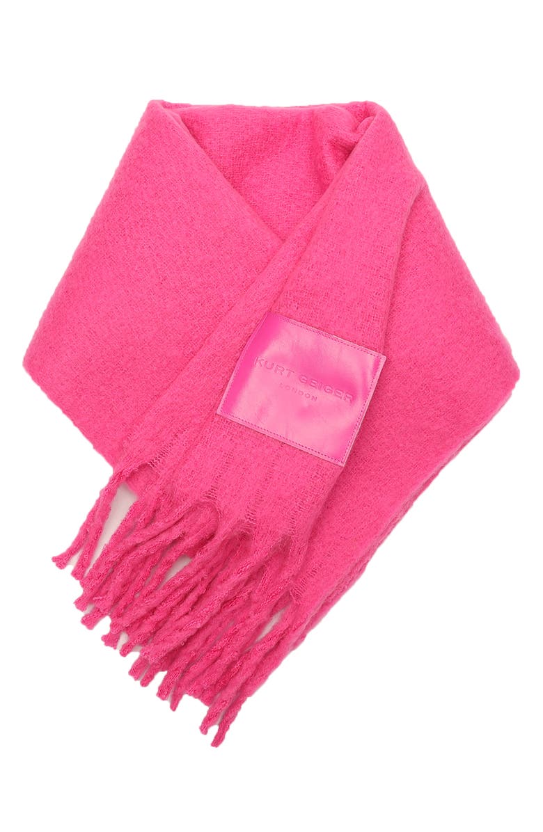 Kurt Geiger London Yarn Dye Fringe Scarf, Alternate, color,