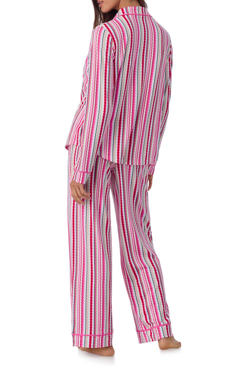 Room Service Pjs Long Sleeve Print Pajamas, Alternate, color, Multi Stripe
