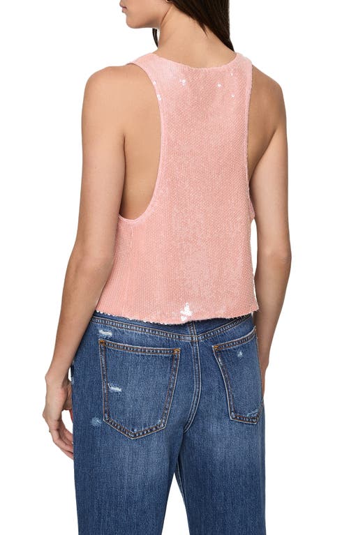 Rebecca Minkoff Rory U-neck Sequin Tank