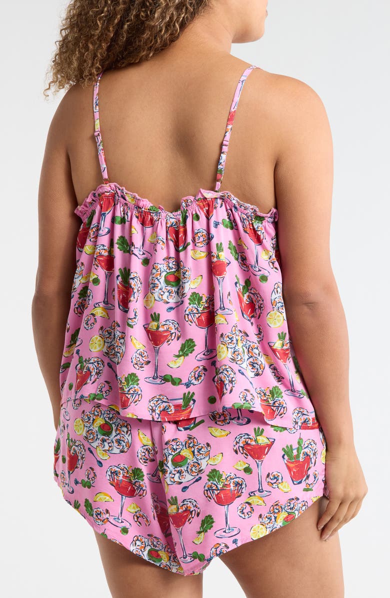 Printfresh Satin Sydney Short Pajamas, Alternate, color, Parlor Pink