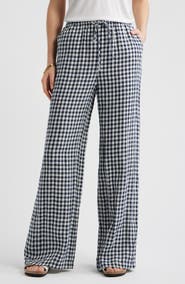 Caslon® Easy Wide Leg Linen Pants