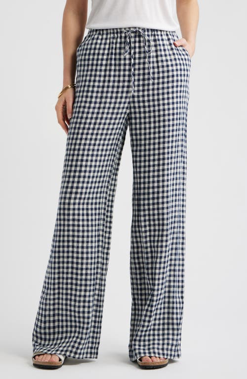 Caslonr Caslon(r) Easy Wide Leg Linen Pants