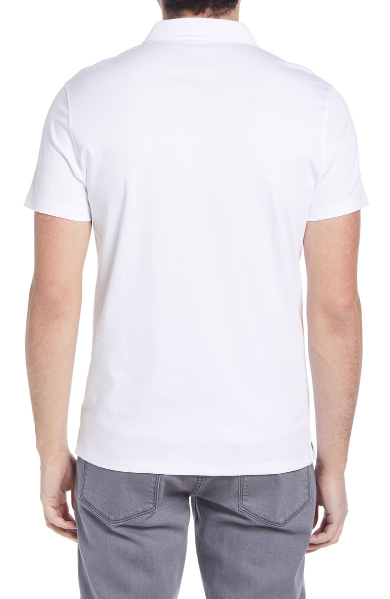 Robert Barakett Men's Georgia Pima Cotton Polo, Alternate, color, White