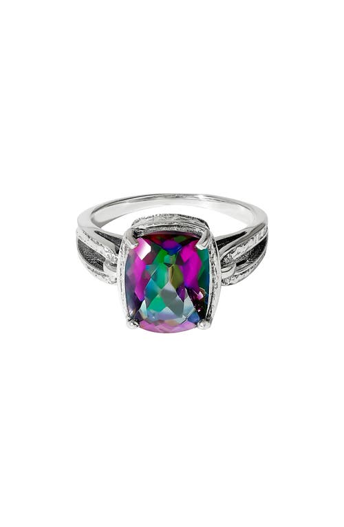 Ys Gems Sterling Silver Quartz Ring In Multi