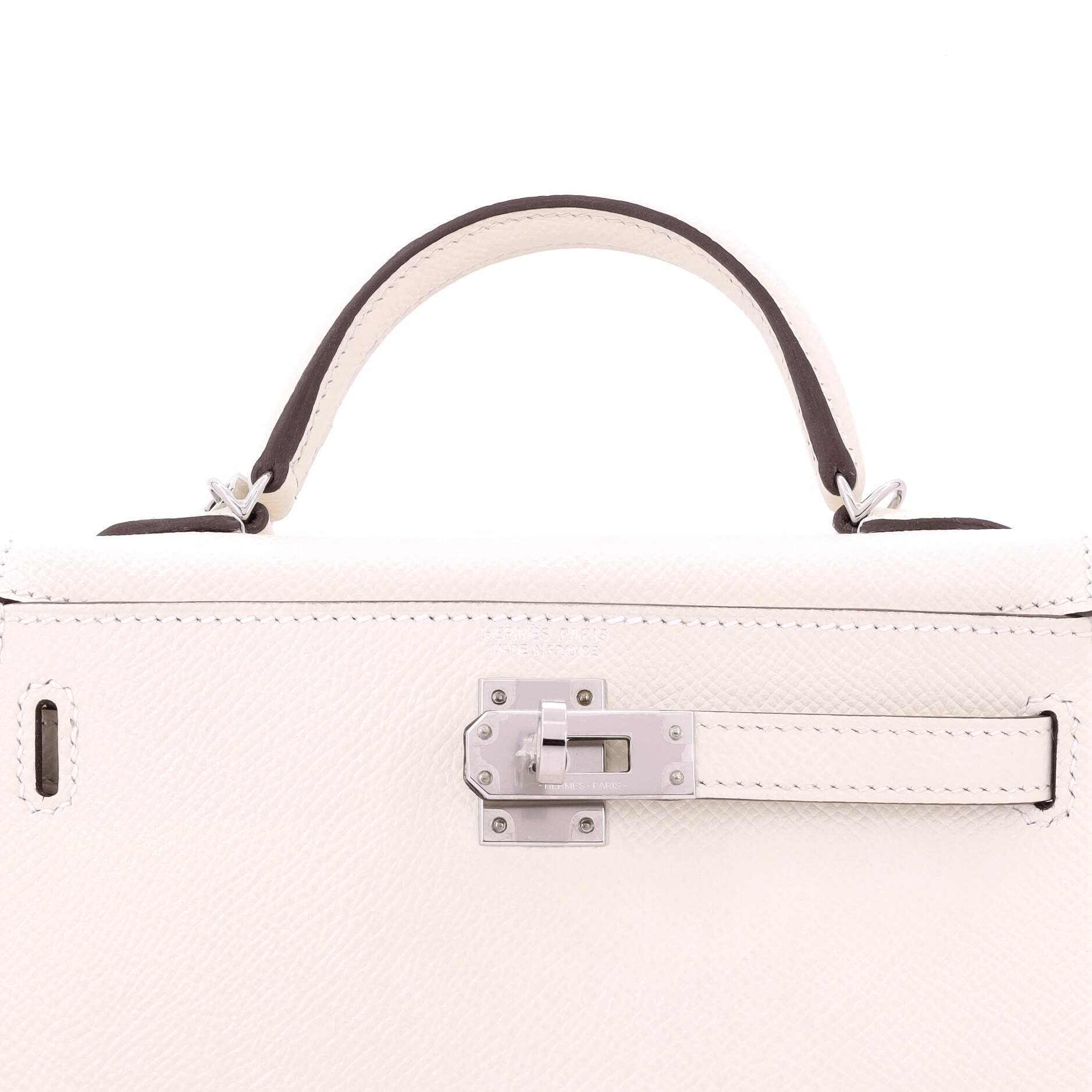 Pre-Owned Hermes Kelly Mini II Amazone Handbag Light Epsom with Palladium Hardware 20, Alternate, color, 