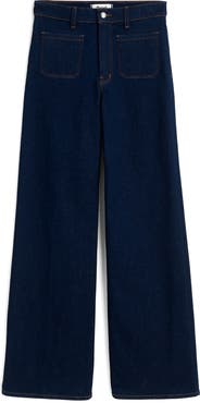 Madewell The Emmy Patch Pocket High Waist Wide Leg Jeans
