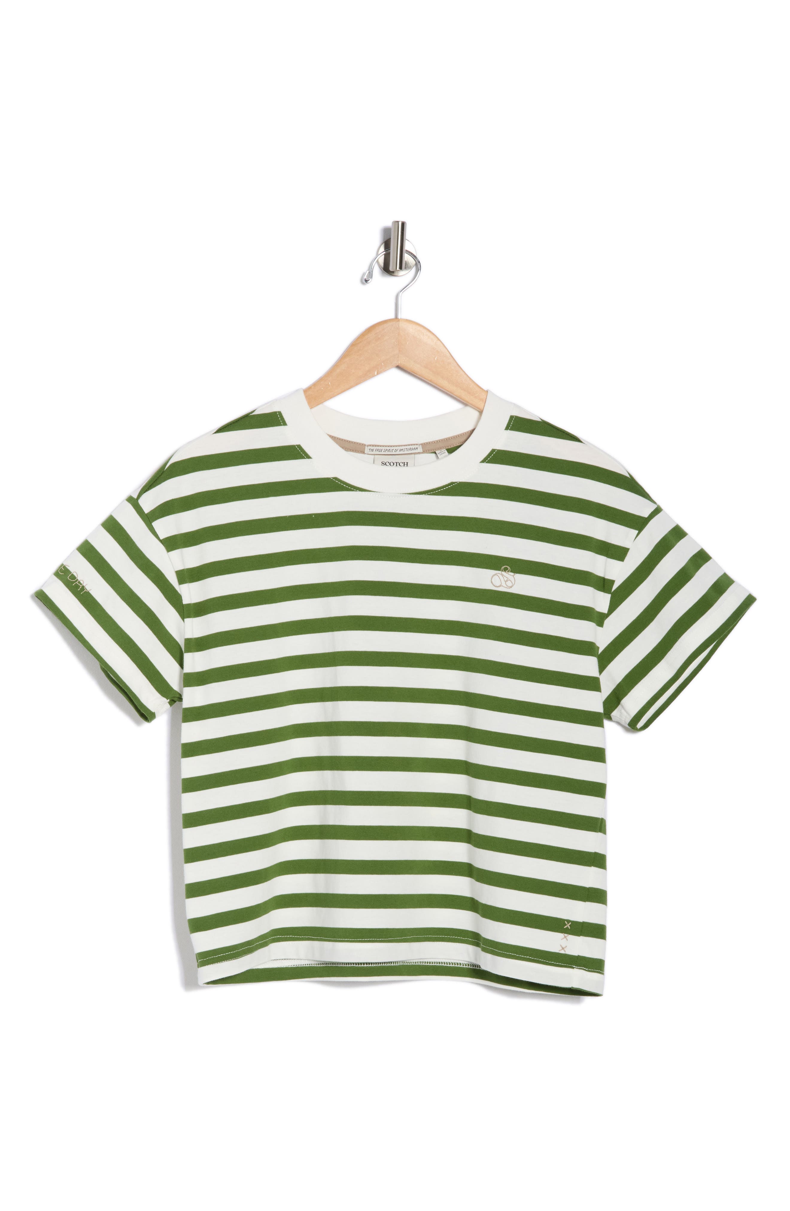Scotch & Soda Boxy Yarn Dye Stripe T-Shirt