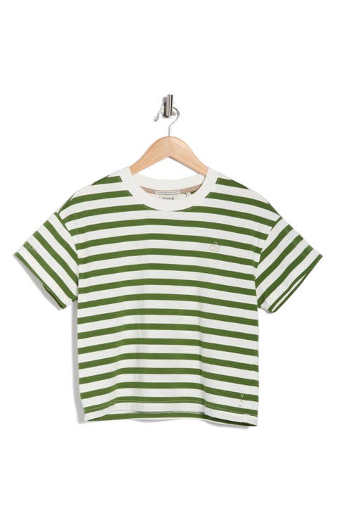 Boxy Yarn Dye Stripe T-Shirt