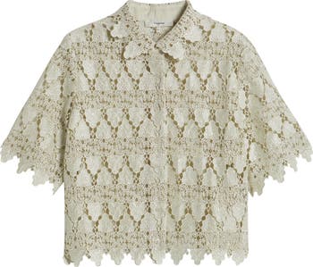 トップス S framed lace tops 0400021306789_SOFTMINT_A5?wid=