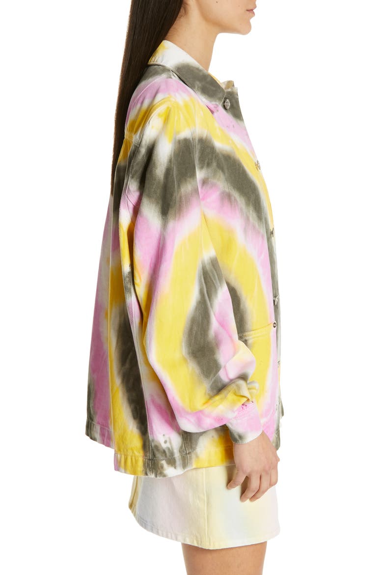 Tie Dye Oversize Denim Jacket, Alternate, color, MULTI TIE DYE