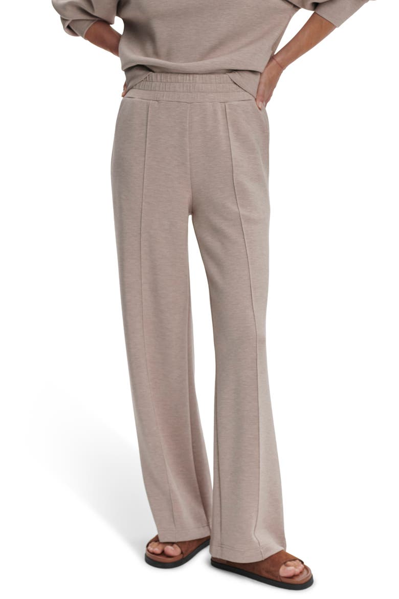 The Wide Leg 28-Inch Pants, Main, color, TAUPE MARL