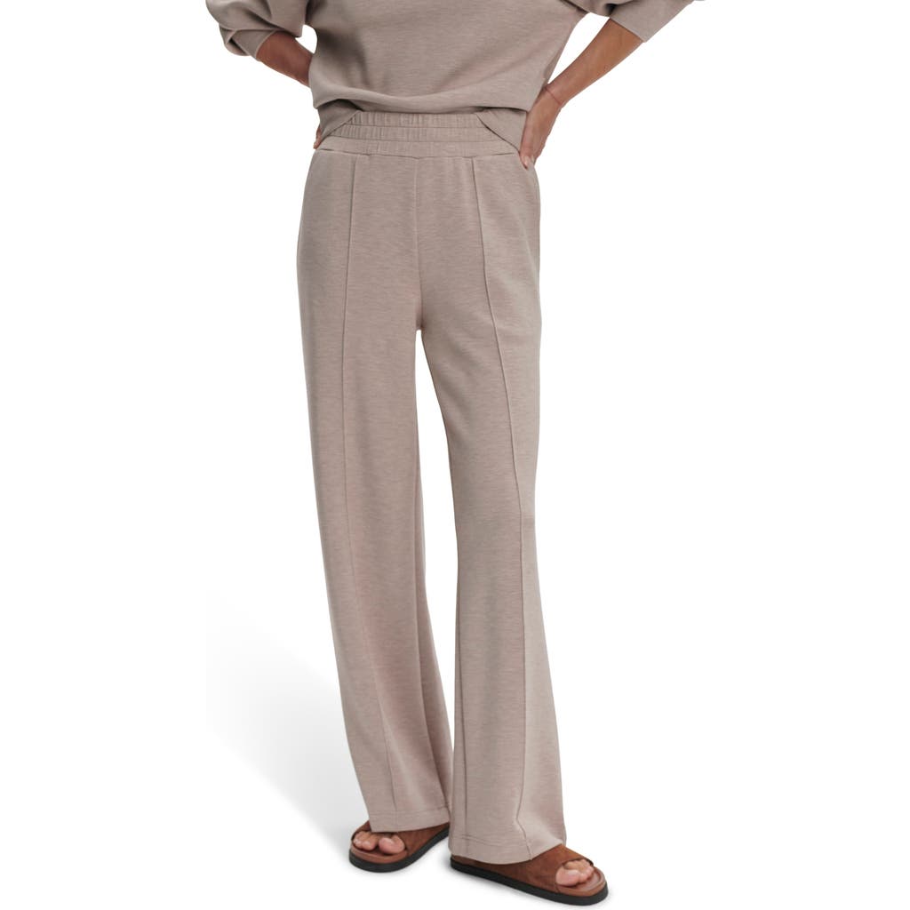 Varley The Wide Leg Pants In Taupe Marl