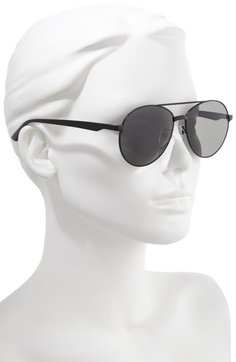 Balenciaga 59mm Aviator Sunglasses, Alternate, color, 