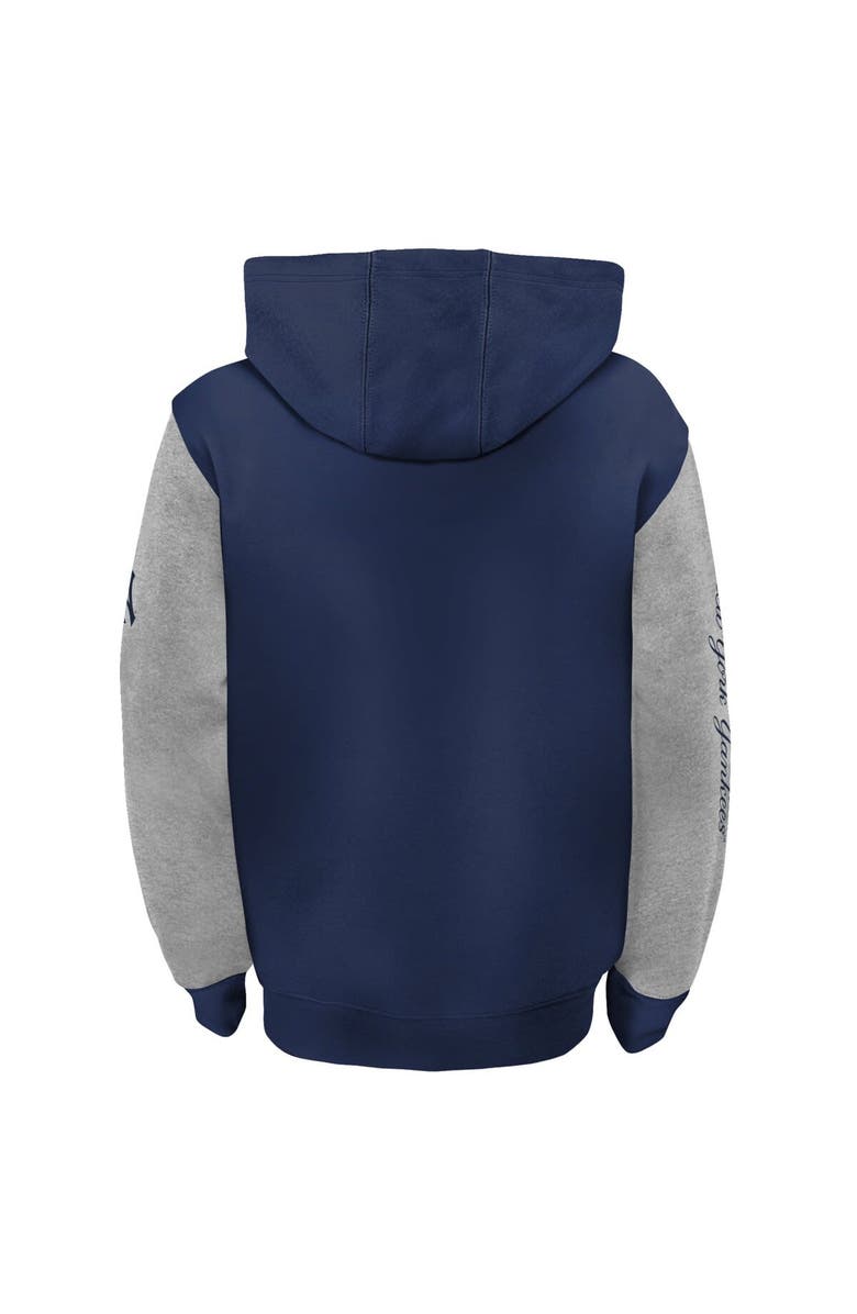 Outerstuff Youth Fanatics Branded Navy/Gray New York Yankees Postcard Full-Zip Hoodie Jacket, Alternate, color, 