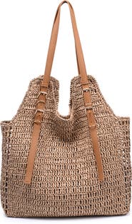 MODA LUXE Straw Tote