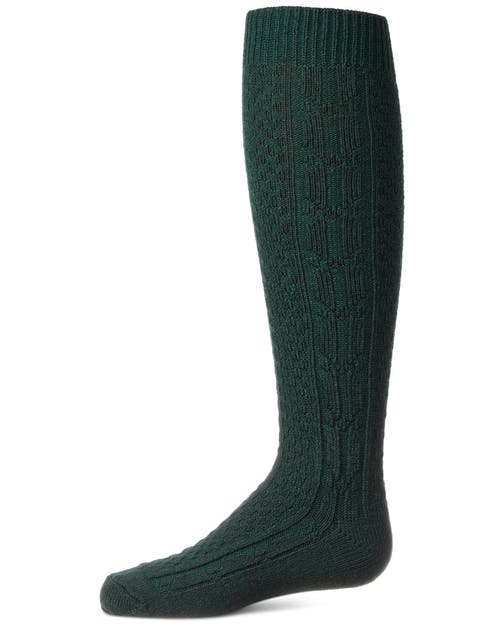 Memoi Kids'  Cozy Cable Ribbed Knit Knee-high Socks