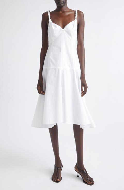 Leo Classic Cotton Shirting Midi Dress