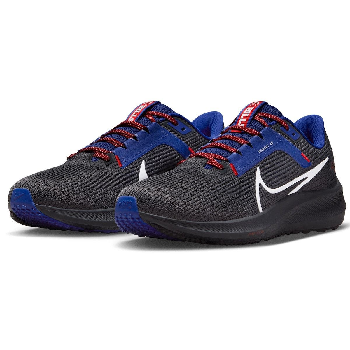Nike Unisex Nike  Anthracite Buffalo Bills Zoom Pegasus 40 Running Shoe, Alternate, color, 