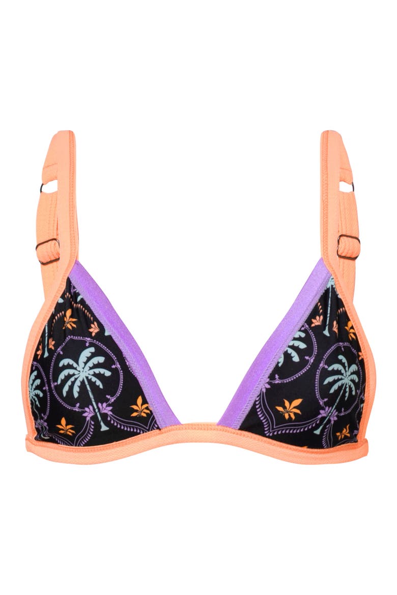 Noir Black Rewind Reversible Bikini Top, Alternate, color, BLACK