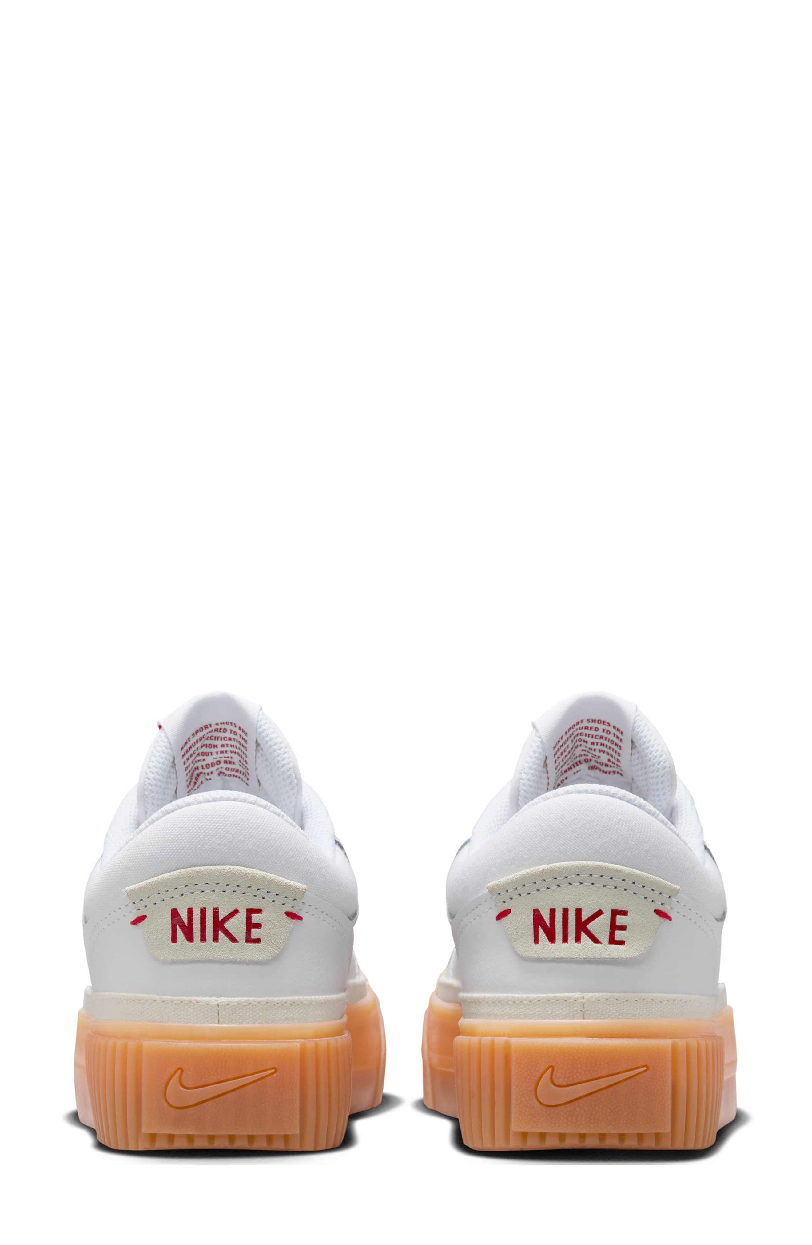 Court Legacy Lift Platform Sneaker, Alternate, color, WHITE/ YELLOW/ SAIL/ RED
