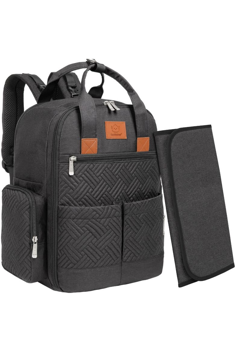 Bree Diaper Backpack, Main, color, Charcoal