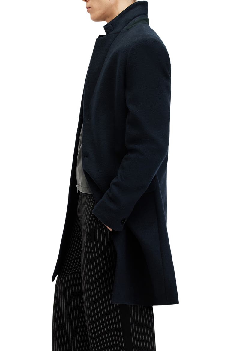 Hal Longline Coat, Alternate, color, NITE BLUE