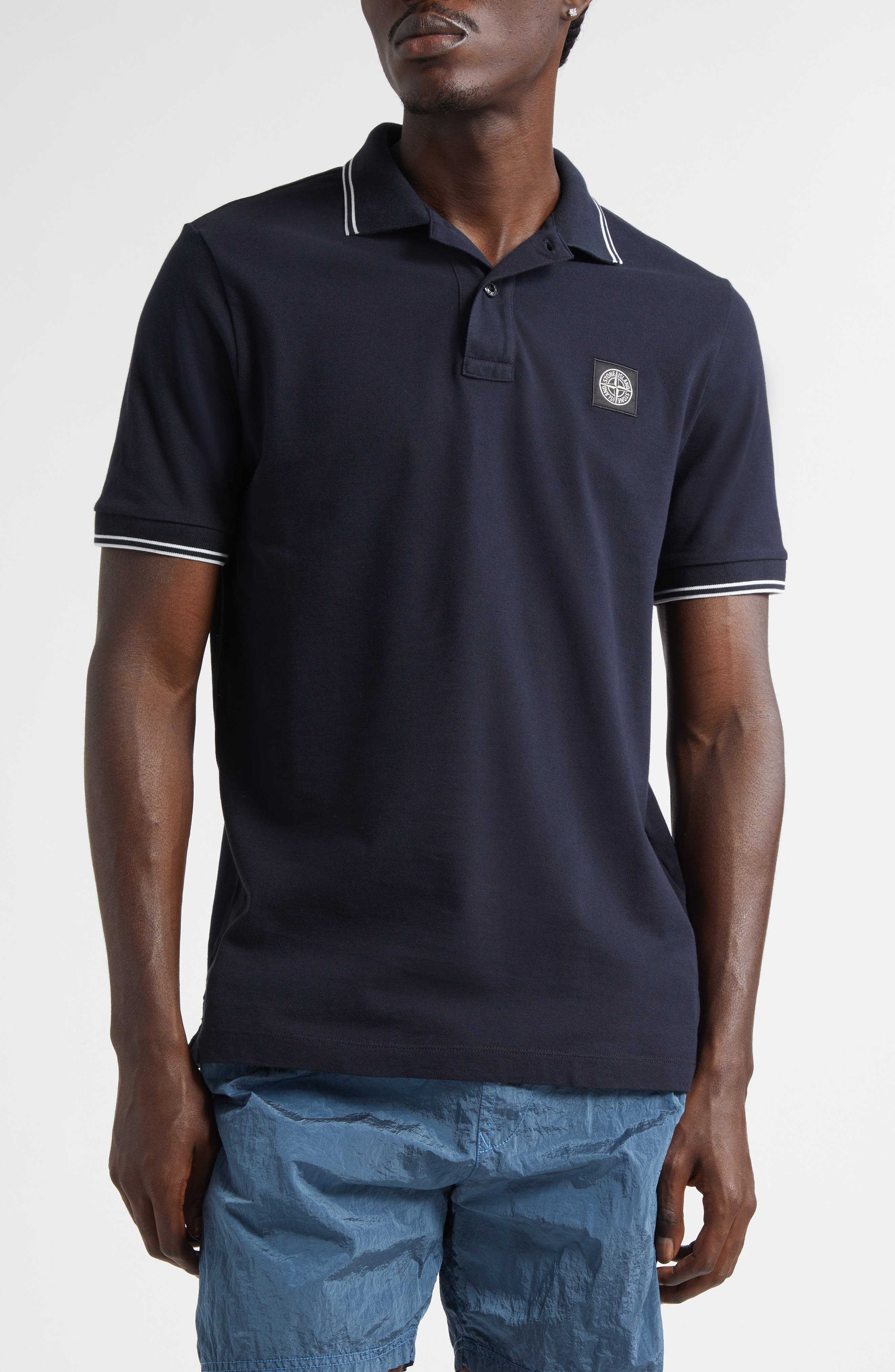 Tipped Stretch Cotton Polo - image 5