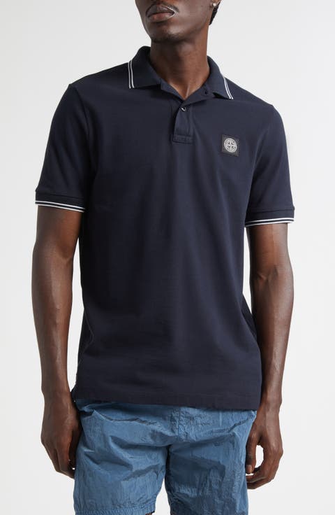 Tipped Stretch Cotton Polo